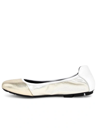 Shop Hogan Ballerine H511 Argento In Silver