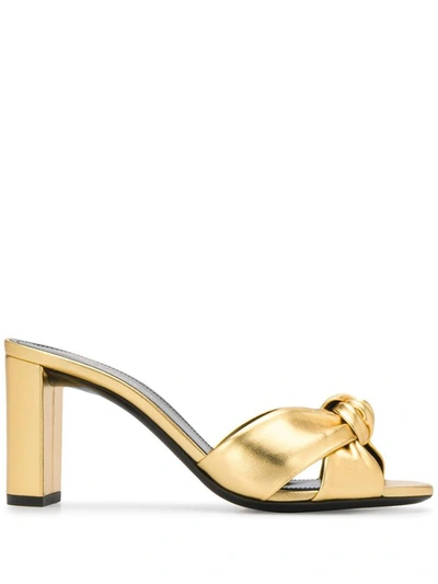 Shop Saint Laurent Sandals Golden