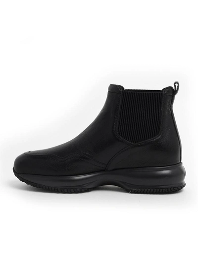 Shop Hogan Black Interactive Chelsea Ankle Boots