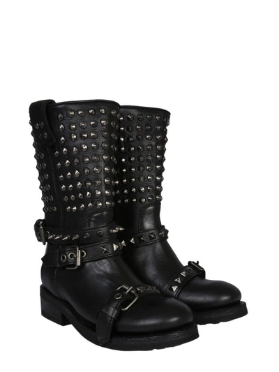 Shop Ash Camperos Alto Troop Boots In Black