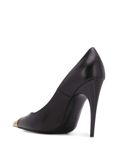 Shop Saint Laurent With Heel Black