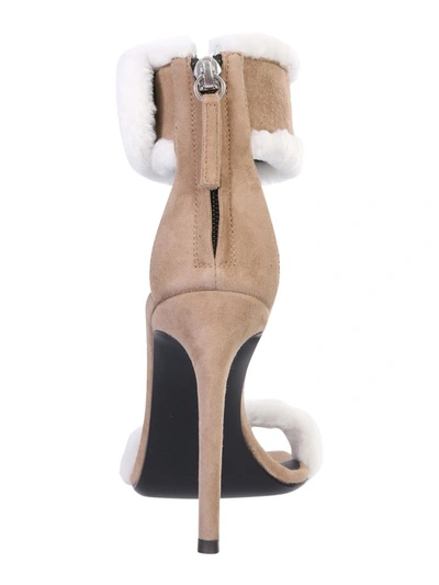 Giuseppe Zanotti Kanda Square Toe Sandals With 9 Cm Heel In Dove