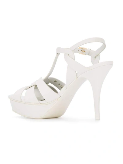 Shop Saint Laurent Sandals White