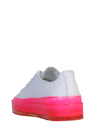 Shop Msgm Floating Sneaker In Fuchsia