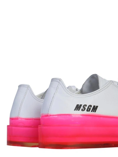 Shop Msgm Floating Sneaker In Fuchsia
