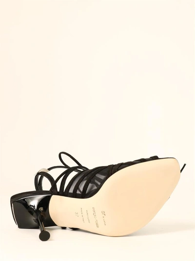 Shop Sergio Rossi Milano Sandal Black