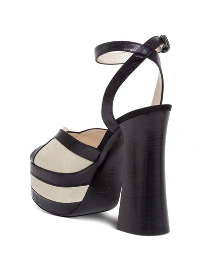 Shop Philosophy Di Lorenzo Serafini Bicolor Leather Sandals In Black