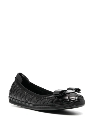 Shop Ferragamo Salvatore  Flat Shoes In Nero