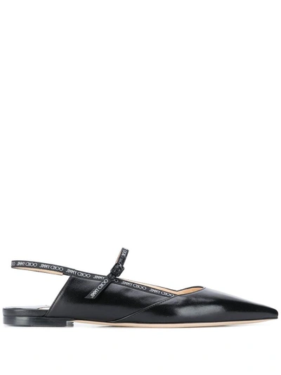 Shop Jimmy Choo Flat Shoes In Nero