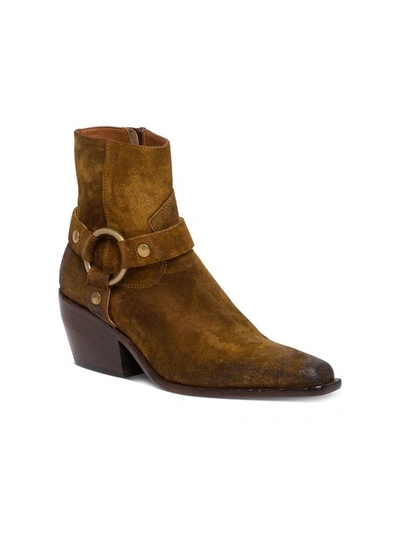Shop Elena Iachi Suede Ankle Boots In Brown