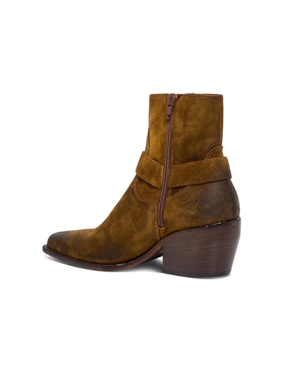Shop Elena Iachi Suede Ankle Boots In Brown