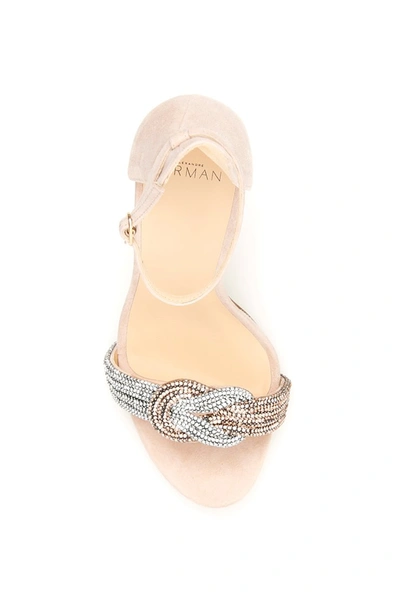Shop Alexandre Birman Bicolor Crystal Sizzle Sandals