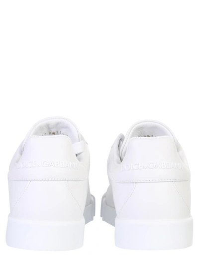 Shop Dolce & Gabbana Portofino Sneakers In White