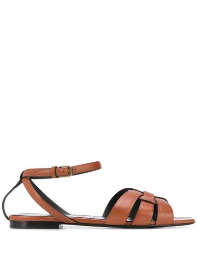 Shop Saint Laurent Sandals Orange