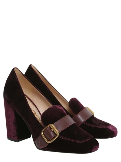 Shop Sam Edelman Ellison Loafers With Heel In Bordeaux