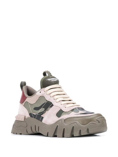 Shop Valentino Garavani Sneakers Green