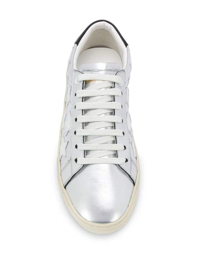Shop Saint Laurent Sneakers Silver