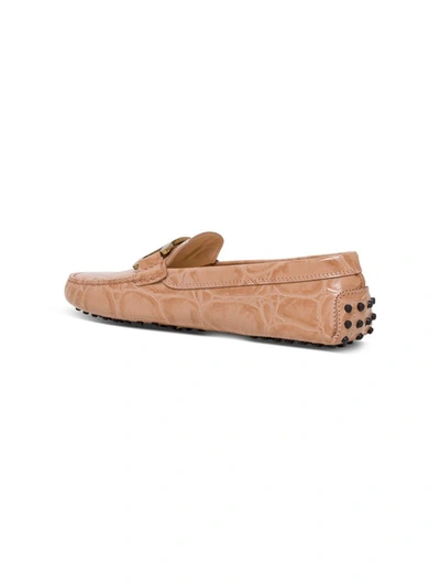 Shop Tod's Kate Gommino Leather Loafer In Pink