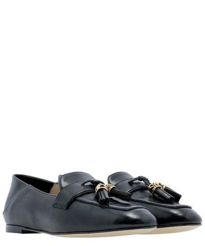 Shop Stuart Weitzman "wylie Signature" Loafers In Black  