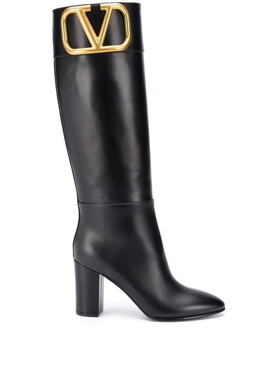 Shop Valentino Garavani Boots Black