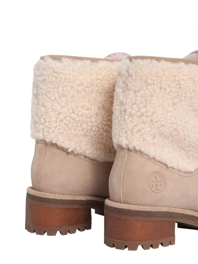 Shop Tory Burch Meadow Boots In Nude