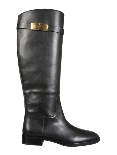 Shop Tory Burch Riding Boots In Black