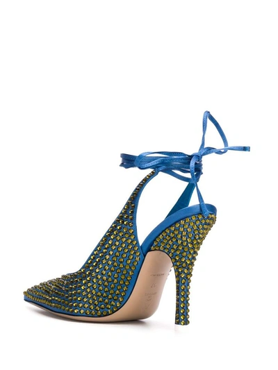 Shop Attico The  With Heel Clear Blue