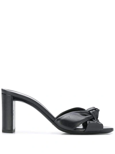 Shop Saint Laurent Sandals Black