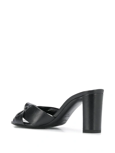 Shop Saint Laurent Sandals Black