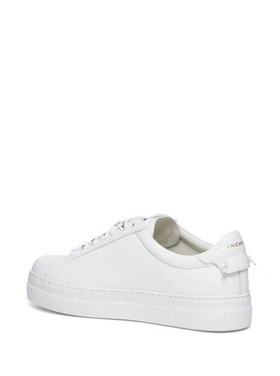 Shop Givenchy Urban Sneakers In Leather With Logoed Laces In White