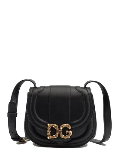 Shop Dolce & Gabbana Dg Amore Mini Bag Black