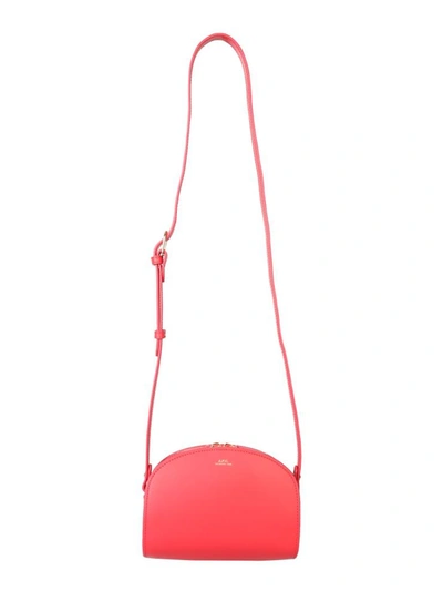 Shop A.p.c. Mini Demi Lune Bag In Red
