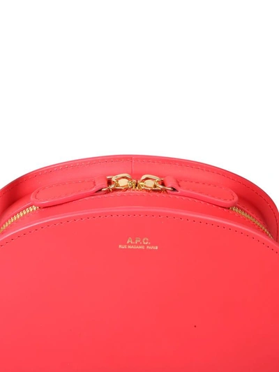 Shop A.p.c. Mini Demi Lune Bag In Red