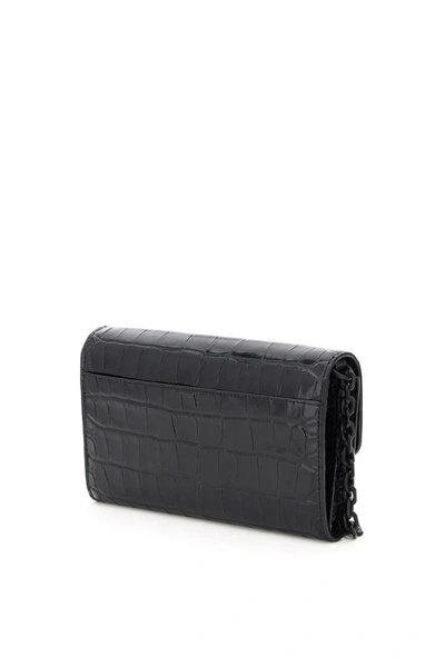 Shop Kenzo Tali Clutch Chain Strap In Noir