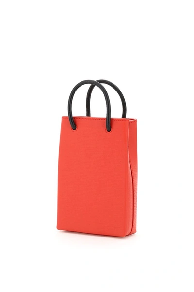 Shop Balenciaga Phone Tote Bag In Lt Rose