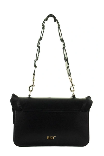 Shop Red Valentino Rock Ruffles Shoulder Bag In Black