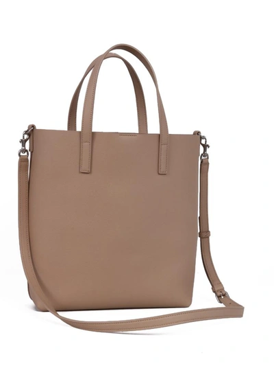 Shop Saint Laurent Shopping Bag Toy In Beige