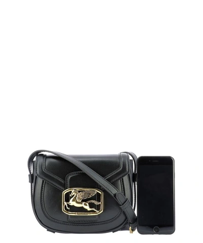 Shop Etro "pegaso" Crossbody In Black  