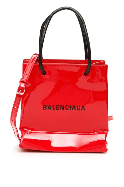 Shop Balenciaga Tote Bag Xxs In Bright Red