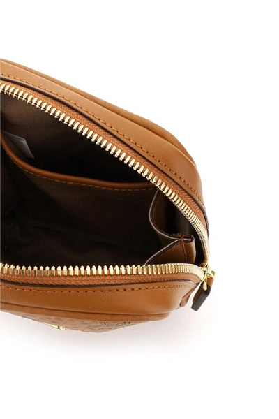 Shop Mcm Klassik Visetos Mini Belt Bag In Cognac
