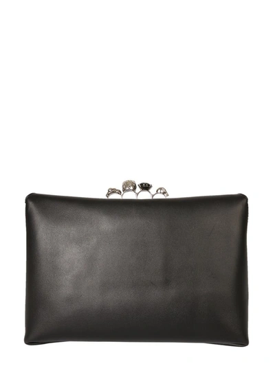 Shop Alexander Mcqueen Skull Pouch In Black