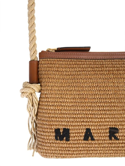 Shop Marni "marcel Summer" Bag In Brown