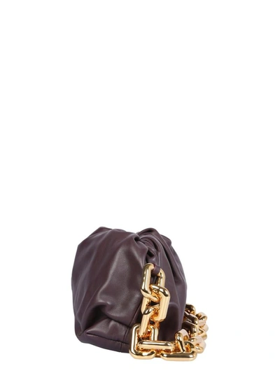 Shop Bottega Veneta The Chain Pouch In Bordeaux