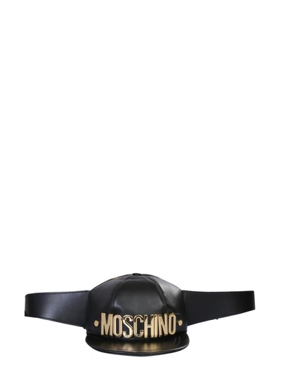 Shop Moschino "basket Cap" Pouch In Black