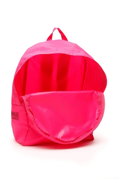 Shop Ireneisgood "save The Unicorn" Backpack In Fuxia