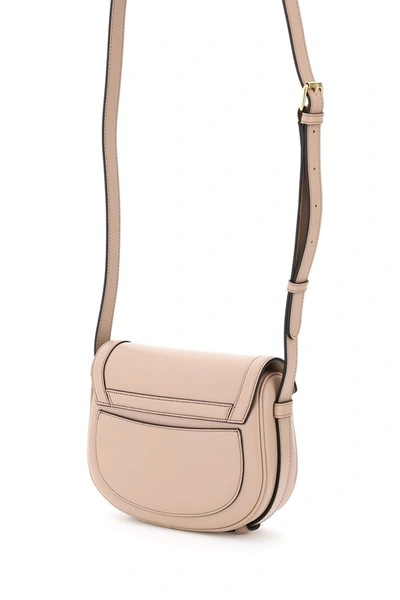 Shop Etro Pegaso Small Crossbody Bag In Nude