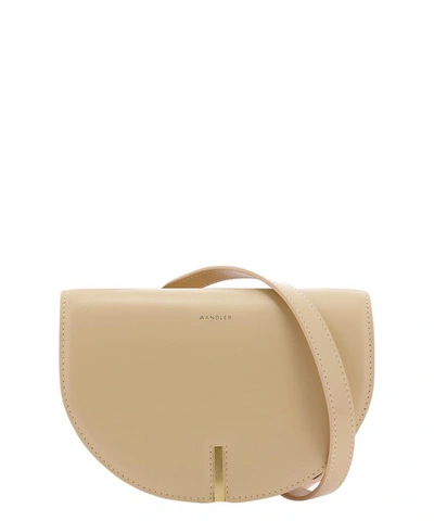 Shop Wandler "nana" Crossbody Bag In Beige