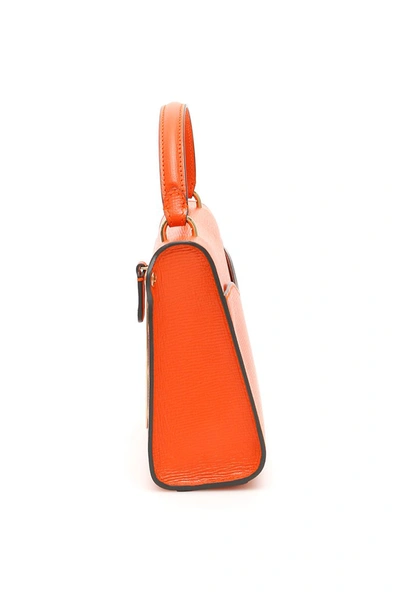 Shop Anya Hindmarch Small Postbox Bag In Clementine