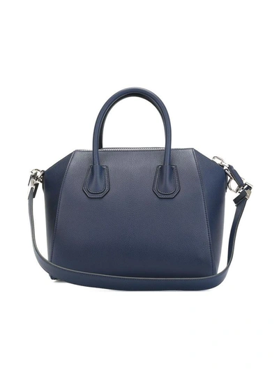 Shop Givenchy Antigona Blue Leather Handbag