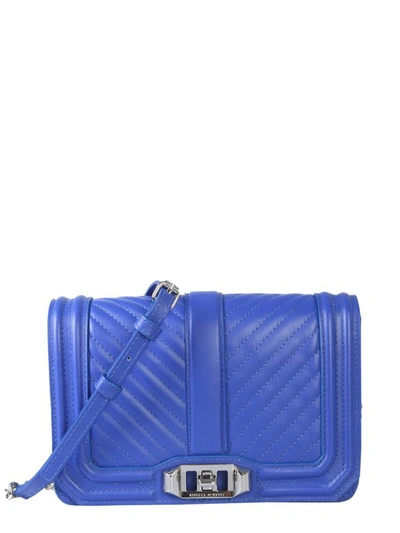 Shop Rebecca Minkoff Small Love Shoulder Bag In Blue